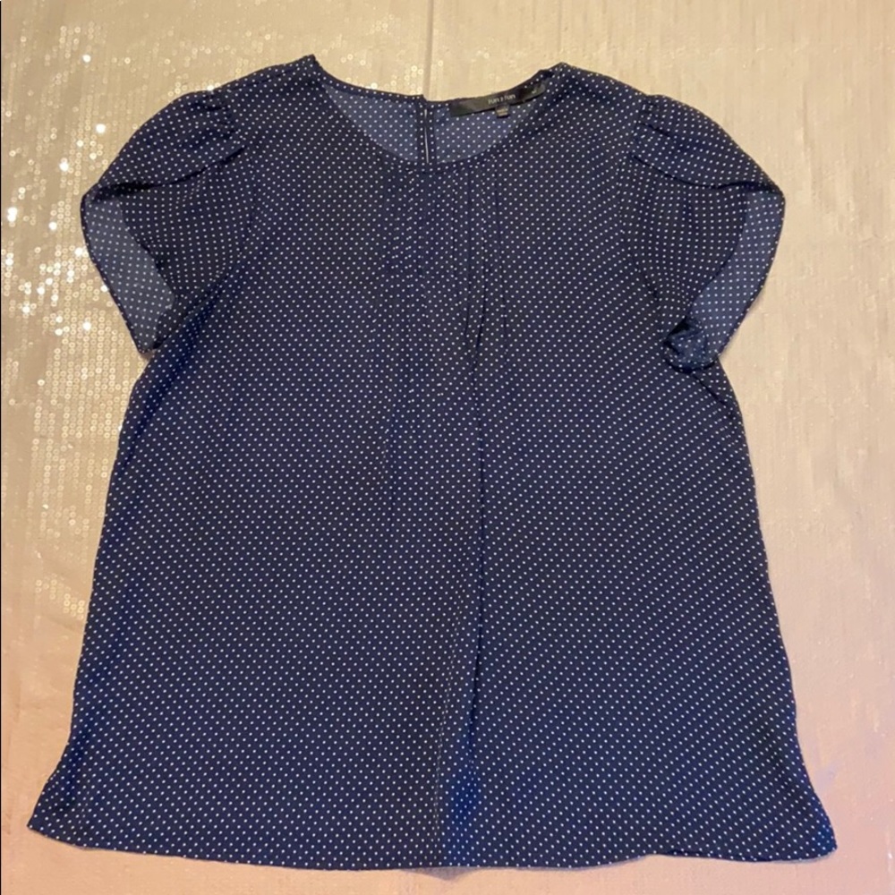 Polka Dot, short sleeve blouse